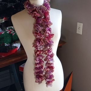 Hand knit scarf
